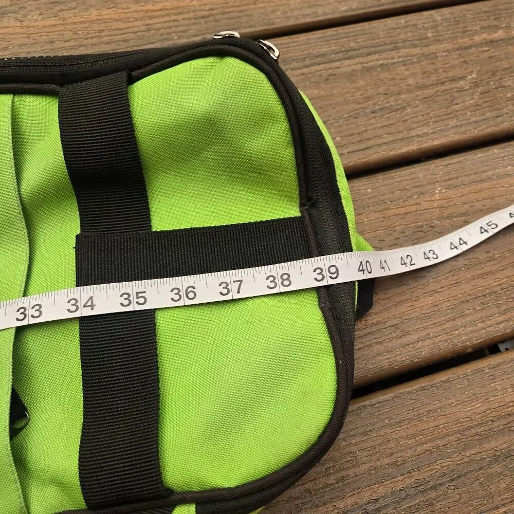 Voodoo Hockey Bag green and black back pack straps easy carry, pockets